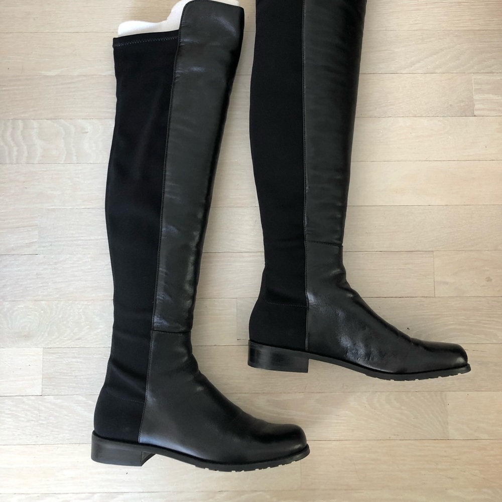 Stuart Weitzman 5050 over knee boots black nappa 6
